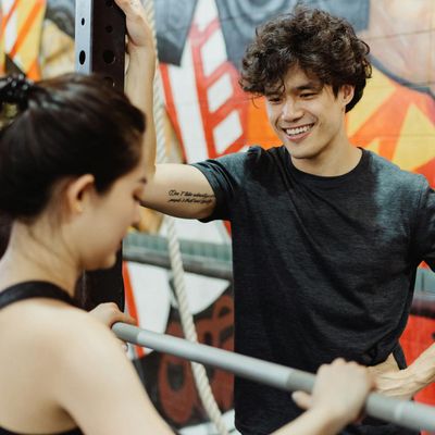 Person looking energized and smiling after a session.